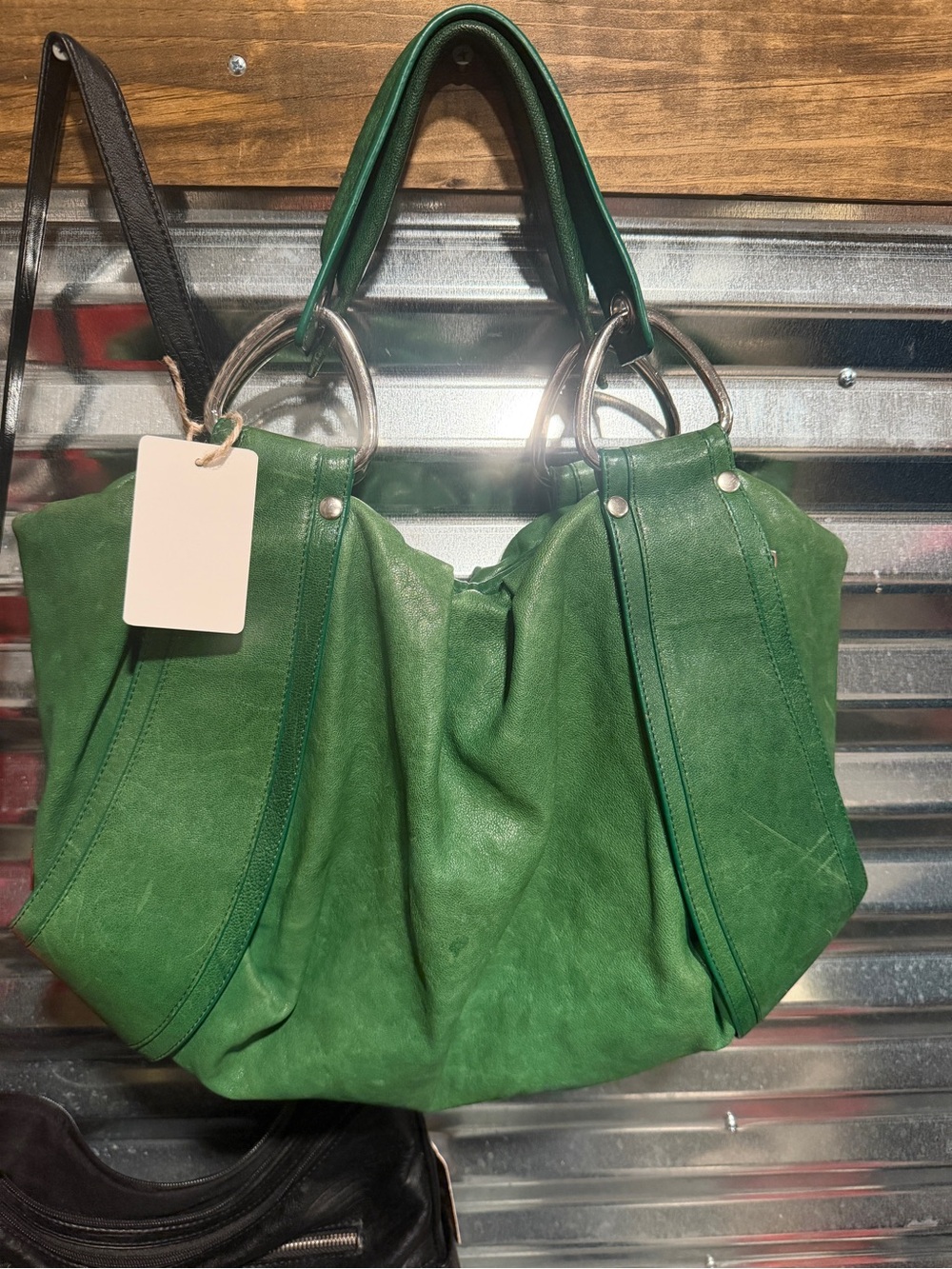 Kooba emerald green hobo bag